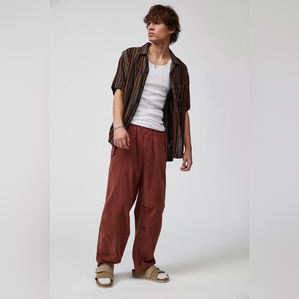 Urban Outfitters | BDG Solid 14W Corduroy Balloon Pants Wide Leg Brown Large - Picture 3 of 8